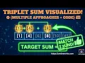 Triplet Sum in Array Find a Triplet with the Given Sum in an Array Programming Tutorials