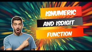 IsNumeric IsDigit String Function in Python