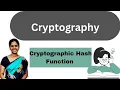 Cryptographic Hash Function CHF in Cryptography Network Security in Telugu