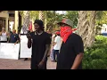 Conferderate monument protest in Bradenton