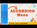 Awesome Accordion Menu Using HTML CSS JavaScript With Source Code