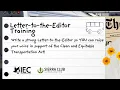 Virtual Letter-to-the-Editor Training