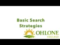 Basic Database Search Strategies