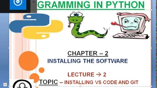CHAPTER 2 INSTALLING VISUAL STUDIO CODE AND GITBASH LECTURE 2