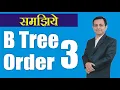 240 How to create B Tree of order 3