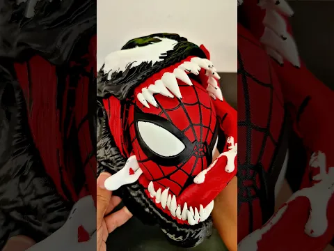 Venom x Spider-man 3D Printer: Bambulab H2C File: makeworld .#print3d #bambulab #3d #spiderman