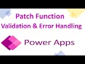 Patch Function Powerapps Form Validation Error Handling