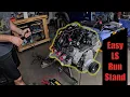 LS Engine Run Stand Build and First Start
