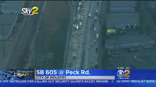 1 Killed In Big Rig Crash On 605 Freeway In City Of Industry