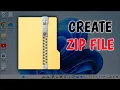 How to Create ZIP file on Windows Laptop and PC
