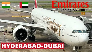 Emirates Boeing 777-300ER Hyderabad to Dubai Emirates Economy class Best flight Trip Report