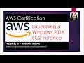 Launching a Windows 2016 EC2 Instance