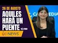 Download Lagu AQUI-LES HAGO OTRO PUENTE, SENAE RETIENE JOYAS, GUARDIA DE LA ECOVÍA SIN EMPATÍA - UNEWS 26/08/25