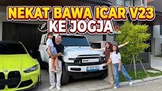 NEKAT BAWA ICAR V23 DARI DEPOK KE JOGJA CUMA BUAT ROAD TRIP SAMA KELUARGA!! NGECHARGE BERAPA KALI?!