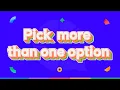 How Allow Picking More Than One Option Work 15-Sec Explainer