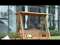 Outsunny Three-Seater Swinging Bench