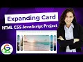 HTML CSS JavaScript Project Expanding Card Guri Web Developer Practice Project 2024