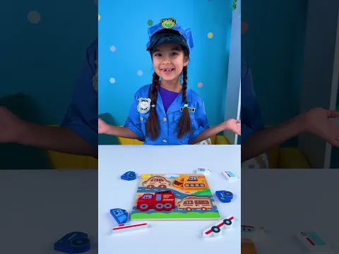 ππ Which One Is the Police Car? Find the Right Vehicle! π #kids #shorts