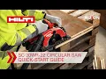 Hilti Nuron SC 30WR-22 Cordless Circular Saw - Quick-start Guide