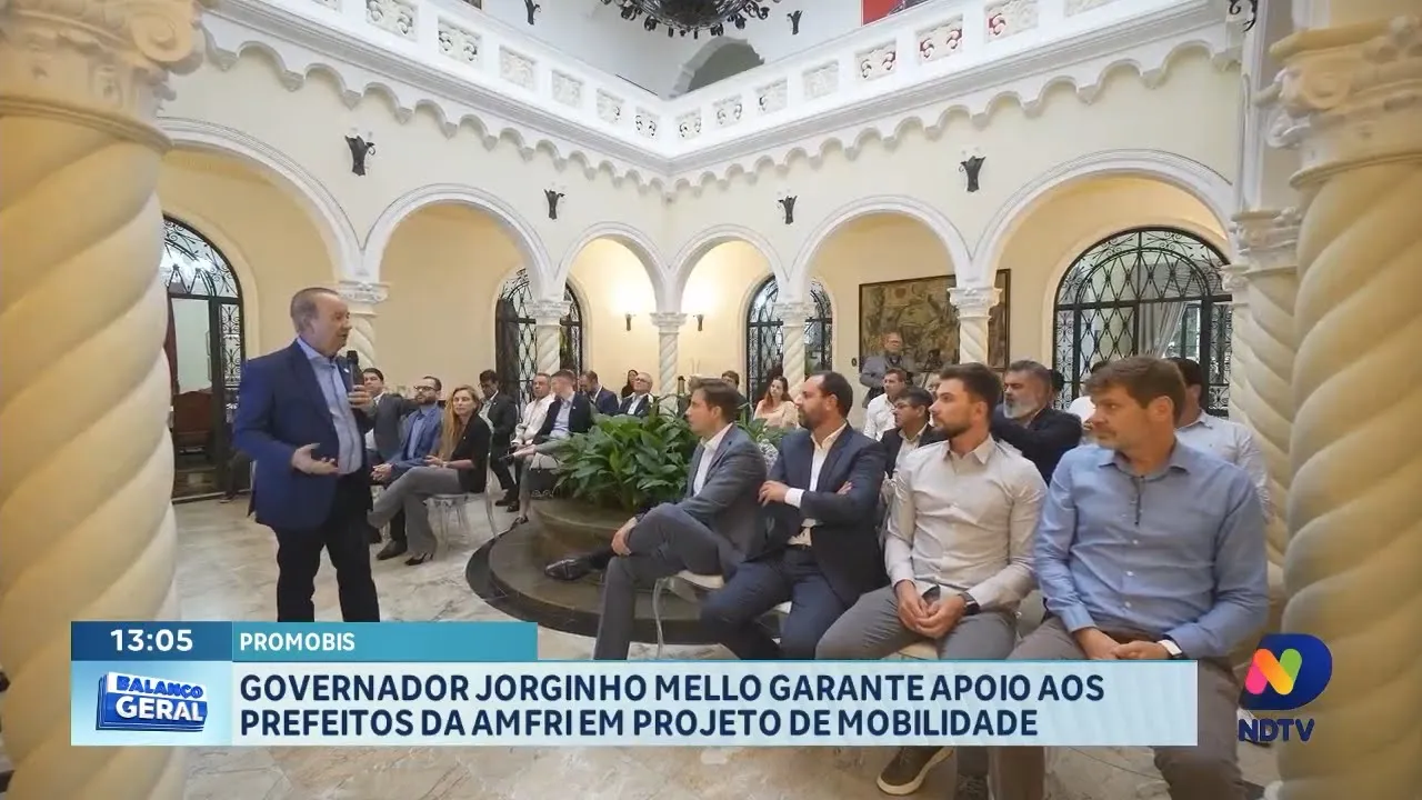 Governador Jorginho Mello garante apoio aos prefeitos da AMFRI em projeto de mobilidade