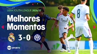 BAILE MERENGUE! REAL MADRID NÃO TOMA CONHECIMENTO E ATROPELA INTER NA ESTREIA DA YOUTH LEAGUE