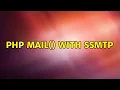 Ubuntu PHP mail with ssmtp