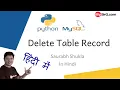 Python-MySQL Delete Record from Table
