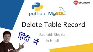 Python-MySQL Delete Record from Table