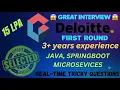 Deloitte Java Developer Interview 3-7 Years Experience Spring Boot Microservices SQL