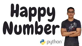 Happy Number leetcode 202 Python solution leetcode 30 day coding challenge