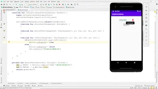 Android Kotlin - Validation of Mobile No on text changed using Regular expression