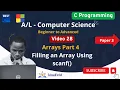 28 Filling an Array Using scanf