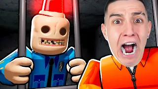 СТРАШНЫЙ ХОРРОР ПОБЕГ ИЗ ТЮРЬМЫ В РОБЛОКС ОНА ПРОКЛЯТА 