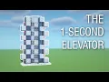 Fastest Elevator Design For Minecraft 1 17 Minecraft Redstone Tutorial