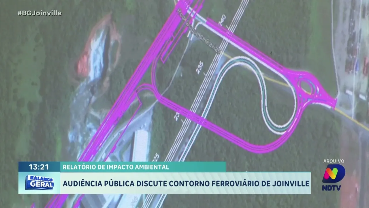 Relatório de impacto ambiental: audiência pública discute contorno ferroviário de Joinville