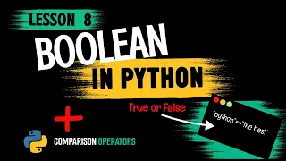 Python Lesson Booleans Comparison Operators in Python - Beginner