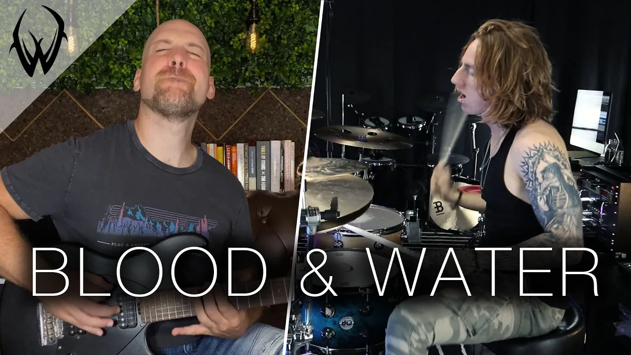 Wyatt Stav Ft. Alex Raykin - Memphis May Fire - Blood and Water (Guitar and Drum Cover)