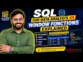 SQL Window Functions Explained ROW - NUMBER RANK LIVE