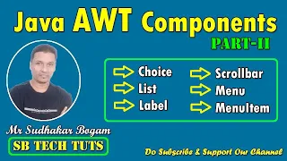 AWT Components in JAVA PART - II AWT Java Programming