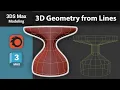 3Ds Max Tutorial Modeling 3D Geometry from Lines