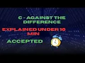 Problem C Against the Difference Codeforces Round 1046 Div 2