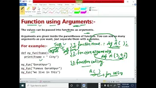 PYTHON LECTURE - 32 FUNCTION WITH ARGUMENTS IN PYTHON FULL EXPLANATION WITH CODE EnhanceCodeLearning