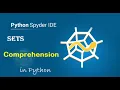 Python Tutorial for Beginners Sets Comprehension in Python