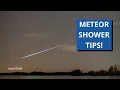 Tips for Watching Meteor Showers