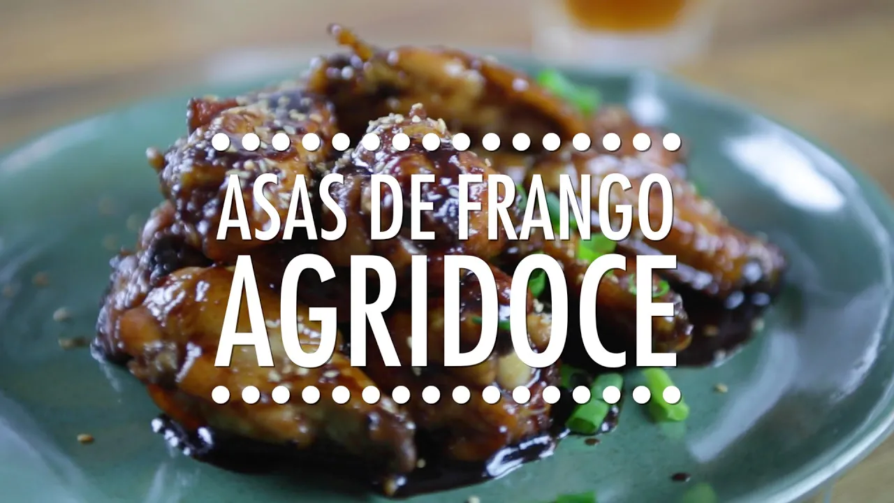 RECEITA DE ASAS DE FRANGO AGRIDOCE (CHICKEN WINGS) MELHOR QUE OUTBACK!