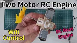 Download [M2M Hacks] How to Make X2 Motor Engine for RC Boat (feat. ESP8266 Wifi Remote Controller + L239D) MP3