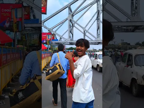 Kolkata Ka Itna Bada Howrah bridge 🤩#minivlog #vlog