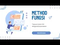 Method Fungsi dalam Java Dengan Parameter Tanpa Parameter Contoh Coding