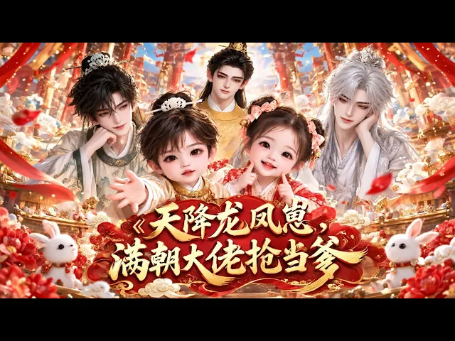A dragon‑and‑phoenix child descends from the heavens, and all the high officials in the court scramble to claim paternity