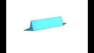 3D Shapes Net of a Triangular Prism